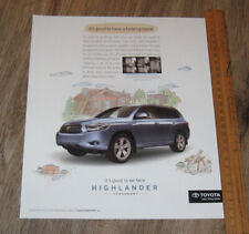Usado, Carro Toyota AD 2008 Highlander Crossover original UM anúncio de página de revista comprar usado  Enviando para Brazil
