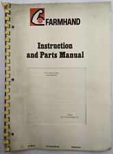Farmhand operators manual for sale  BOURNEMOUTH