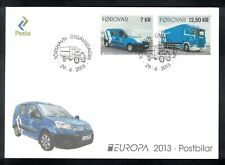 FDC Färöer 2013, Postfahrzeuge, Fiat Doblo und Scania R 420 comprar usado  Enviando para Brazil