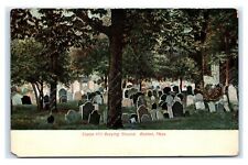 Cartão postal Copps Hill Burying Ground, Boston Mass cola glitter em árvores I21 comprar usado  Enviando para Brazil
