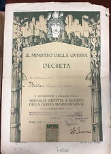Diploma attestato medaglia usato  Genova