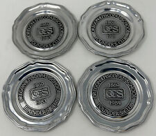 Set of 4 Wilton Columbia Pewter Plate Oregon Episcopal School Founder's Club 7" for sale  Shipping to South Africa