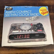 Radio Reloj Despertador Digital AM/FM Vintage Tozai Transparente Años 90 Modelo 2233T segunda mano  Embacar hacia Argentina