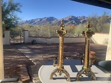 20 brass andirons antique for sale  Tucson