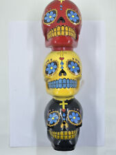 Usado, Soporte de incienso de cerámica Sugar Skulls Dia De Los Muertos - 11 pulgadas de alto segunda mano  Embacar hacia Argentina