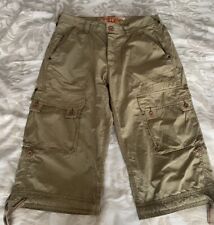 mens 3 4 length cargo shorts for sale  MANCHESTER