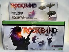 IOB Xbox One Rock Band 4 RIVALS *Tambor*Fender Jaguar AZUL*3X Pro-Cymbals*Mic*Jogo comprar usado  Enviando para Brazil