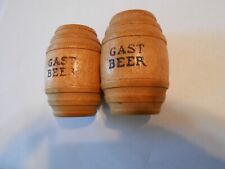 1940's Gast Beer Lagered in Wood Barrel sal & pimenta shakers St Louis, usado comprar usado  Enviando para Brazil