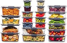 Recipientes de armazenamento de alimentos sem BPA Rubbermaid Brilliance com tampas, conjunto de 22 comprar usado  Enviando para Brazil