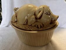 Pottery pig casserole for sale  Sherrills Ford