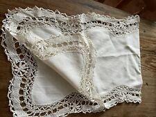 Vintage linen lace for sale  NEWQUAY