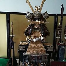 Usado, Capacete vintage japonês samurai Kabuto armadura de dragão com boneca caixa comprar usado  Enviando para Brazil