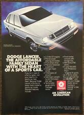 1986 dodge lancer for sale  Cushing