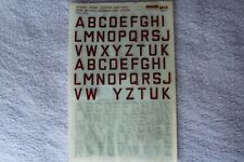 Used, Letraset Decal Sheet M14 (RAF Markings in Dark Red) For 1/72nd Aircraft Kits for sale  MAIDSTONE