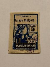 Used, Municipality of Burago Molgora £3 Refund Fees Overprint Kingdom/Fascism for sale  Shipping to South Africa