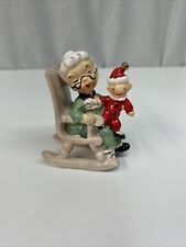Antigo Lefton Mrs. Claus em cadeira de balanço com saleiro elfo Japão comprar usado  Enviando para Brazil