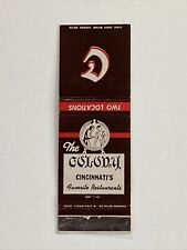 Vtg matchbook cover for sale  Shipping to Ireland