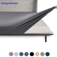 Modern Style Fitted Sheet Solid Color Sheet Elastic Band Portable Mattress Cover, used for sale  Shipping to South Africa