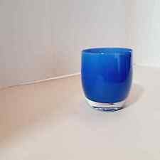 Castiçal votivo Glassy Baby PEACE azul vidro soprado à mão, usado comprar usado  Enviando para Brazil