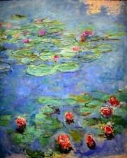 Used, Claude Monet Water Lilies Floral Home Decor CANVAS Art Print Poster Giclee 8x10 for sale  Canada