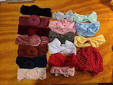 Baby Girl Headbands - Lot Of 17 Various Elastic Infant Bands for sale  Shipping to South Africa