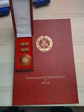 Ddr medaille urkunde gebraucht kaufen  Klostermansfeld