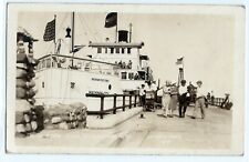 1926 Michigan State Ferry boat, Mackinaw City real photo postcard RPPC  , usado comprar usado  Enviando para Brazil