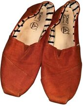 Sapatos femininos Toms de lona clássicos - Laranja queimado tamanho 11 comprar usado  Enviando para Brazil