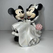 Estatueta de casamento de porcelana Minnie Mickey Mouse noivo parques da Disney topo de bolo comprar usado  Enviando para Brazil
