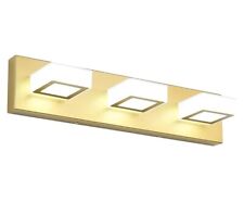 Luminária de vaidade LED moderna acrílica dourada 3 luzes sobre espelho  comprar usado  Enviando para Brazil