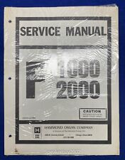 Manual de serviço de órgão Hammond original / F1000 F2000, usado comprar usado  Enviando para Brazil