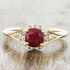 1.8ct cushion red for sale  LEEDS