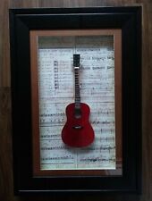 Fender Acoustic Mini Guitar Shadowbox Wall Hanging Art 15 1/2" x 9 1/2" JP5000S, used for sale  Shipping to South Africa