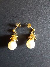 gold hanging earrings for sale  Spring
