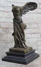 Estatuilla de bronce Nike escultura de victoria alada Estatua del Louvre esmotracio arte arte, usado segunda mano  Embacar hacia Mexico