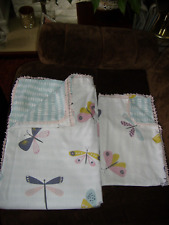 Used, Single Duvet Cover & Pillowcase Set, The Range Polycotton Butterflies reversible for sale  Shipping to South Africa