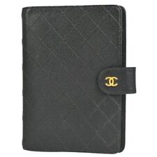 Capa para Notebook CHANEL CC Agenda Day Planner Couro Caviar Preta GHW 30YE290 comprar usado  Enviando para Brazil