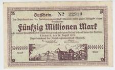 Chemnitz.  Związek Okręgowy 50 Mio Mark 24. Aug. 1923 na sprzedaż  Wysyłka do Poland