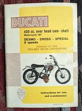 Vintage ducati manual. d'occasion  Expédié en Belgium