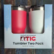 PAQUETE DE DOS VASOS RTIC 20 oz. VASOS ROJOS Y BLANCOS ***NUEVOS*** segunda mano  Embacar hacia Mexico