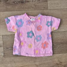 Camiseta Zara bebê meninas manga curta 12-18M meses criança flores rosa comprar usado  Enviando para Brazil