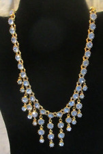 Blue rhinestone necklace for sale  Wayne