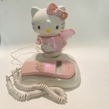 Teléfono flash Hello Kitty Angel Sanrio rosa identificador de llamadas vintage KT2012 segunda mano  Embacar hacia Argentina