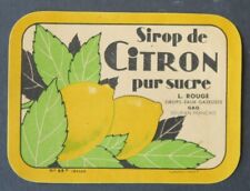 Ancienne étiquette sirop d'occasion  Nantes-