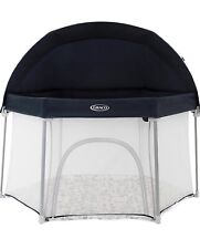 GRACO EverGo Baby Playpen Lightweight  Foldable  Large Canopy Round  Zipper Door for sale  Shipping to South Africa