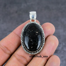 Nuummite Gemstone 925 Sterling Silver Mother's Day Pendant Gift Jewelry SA-239 for sale  Shipping to South Africa