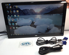 24” AOC 2436VW WIDESCREEN LCD BLACK MONITOR FULL HD DVI VGA for sale  Shipping to South Africa