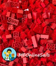 50 tijolos básicos LEGO vermelhos 2x2 2x3 2x4 - lote básico aleatório a granel comprar usado  Enviando para Brazil