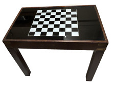 Used, Mahogany Games Side Table Solid Backgammon Chess Cards Reversable Green Felt for sale  Shipping to South Africa