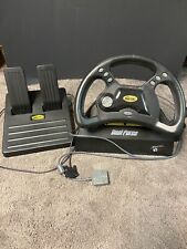 Used, Team Mad Catz Dual Force Racing Steering Wheel & Pedals PS1 PlayStation for sale  Shipping to South Africa
